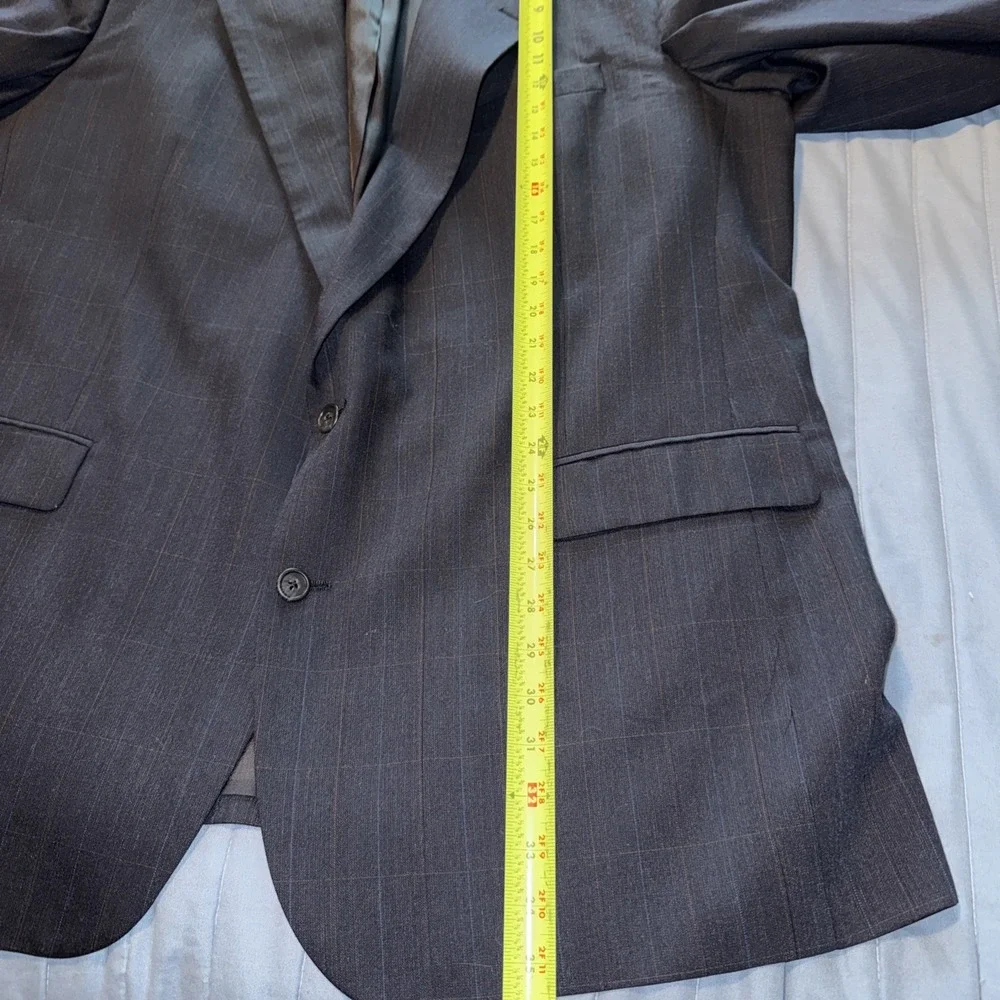 👔 Christian Dior Monsieur Navy Window Pain Wool Blazer 46L